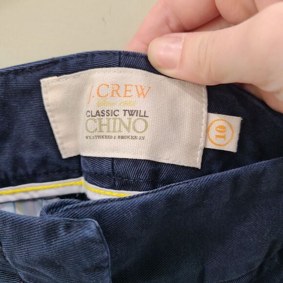 J. Crew Womens Classic Twill Chino Short Navy Size 10 City Fit Neutral Everyday - Picture 3 of 9